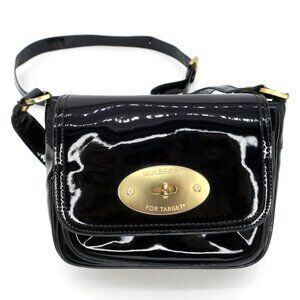 Mulberry for Target Bag Black Patent Small Crossbody Purse
